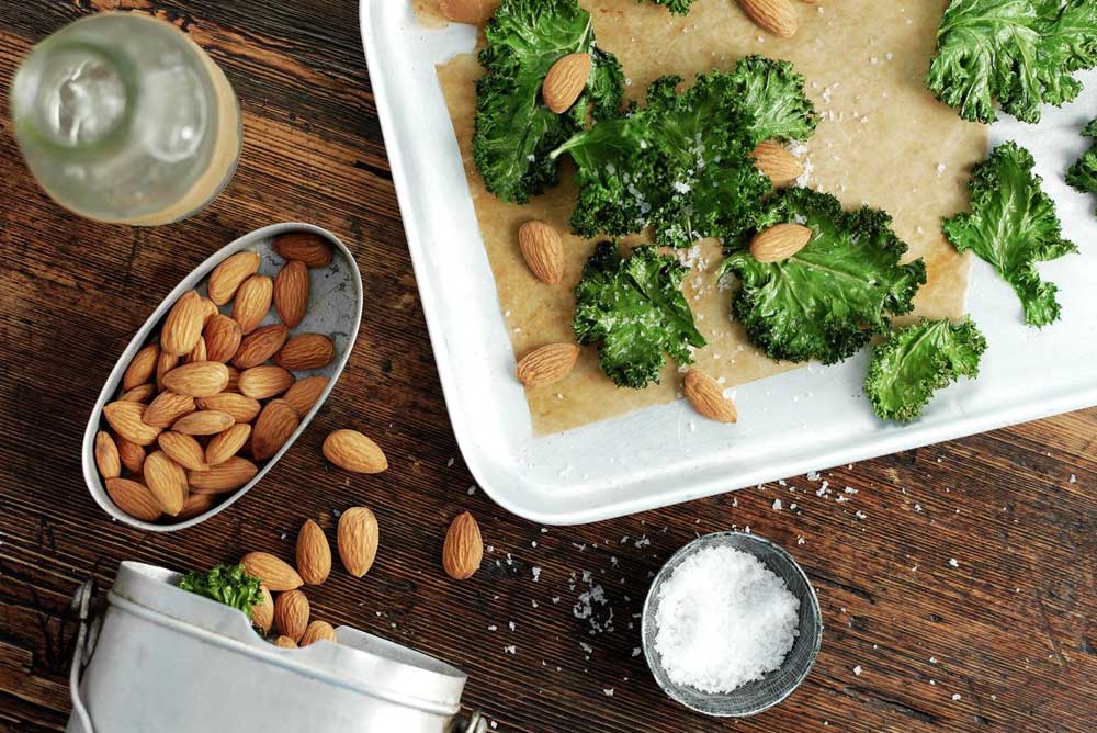 Recipe: Lucy Jones’ healthy almond and kale crisps