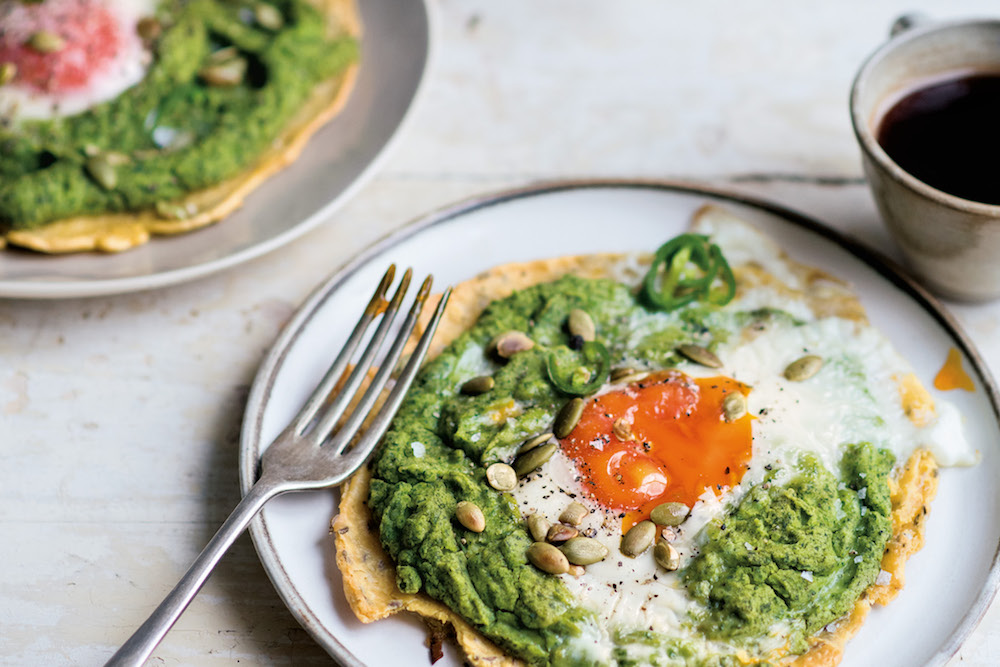 Recipe: Lily Simpson of Detox Kitchen’s spinach & egg flatbreads