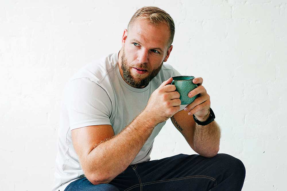England Rugby player, James Haskell on what he eats for breakfast and his new book, Cooking for Fitness