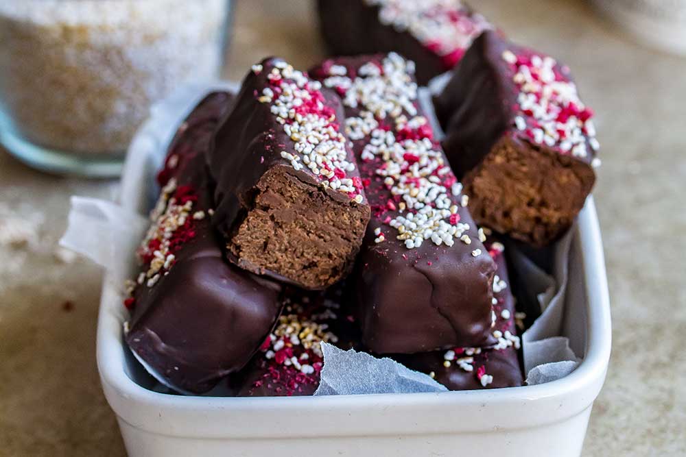 Recipe: Vegan chocolate protein bars