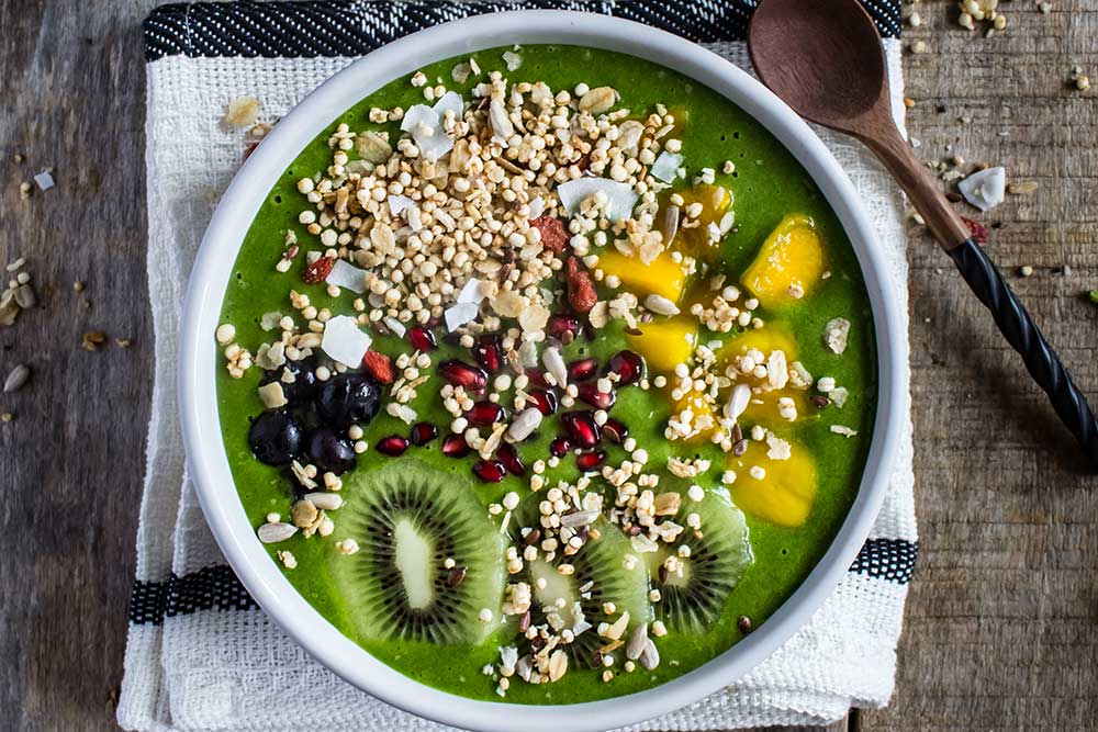 Recipe: Green protein smoothie bowl