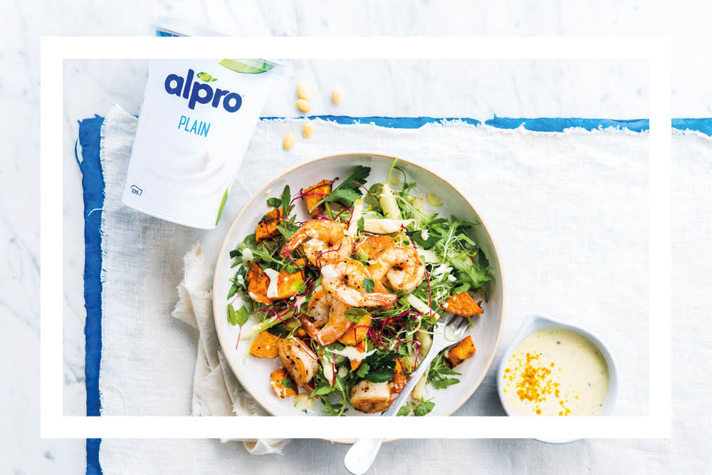 Recipe: ALPRO Scampi Salad with a Summer Curry Dressing