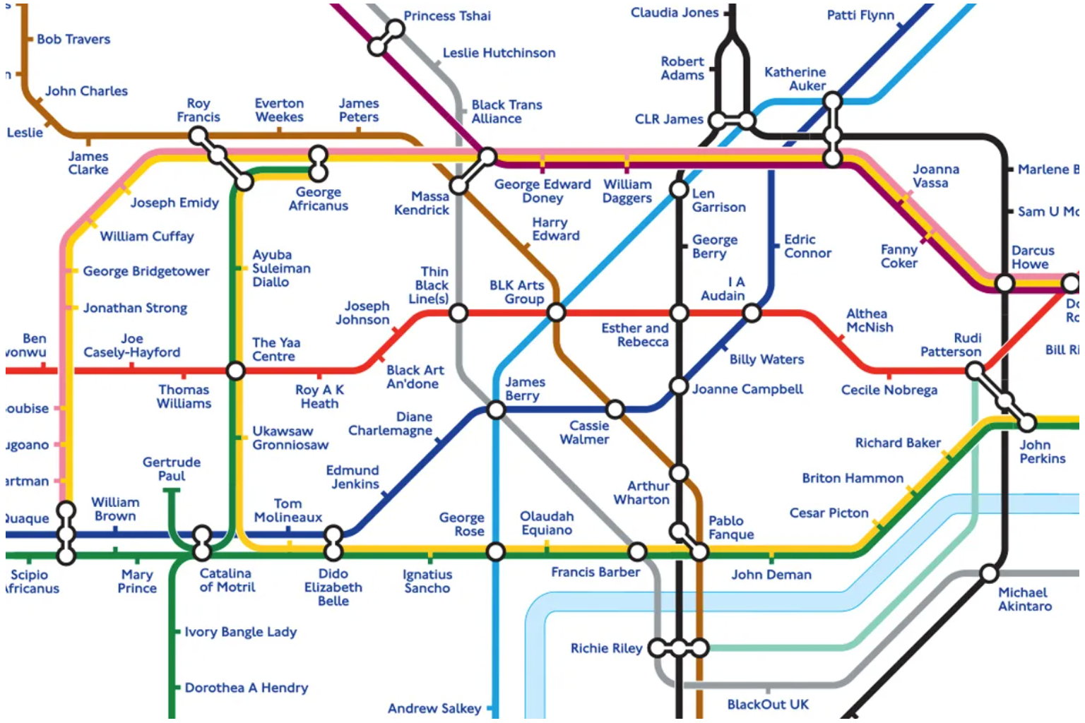 Black History TFL Tube Map