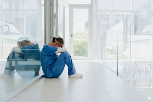 Doctor feeling burnout