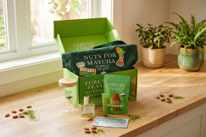 Win a month’s supply of Forest Feast Matcha Chocolate Almonds plus a hamper, worth £150!