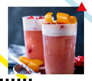 Recipe: Clementine and Pomegranate Gin Fizz Cocktail