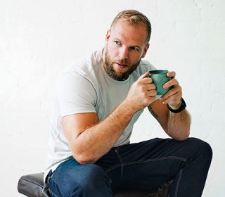 England Rugby player, James Haskell on what he eats for breakfast and his new book, Cooking for Fitness