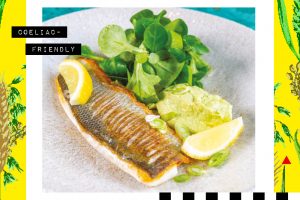 Recipe: Pan seared sea bass with avocado and citrus dressing