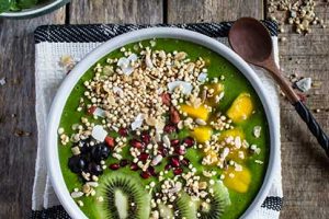 Recipe: Green protein smoothie bowl