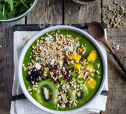 Recipe: Green protein smoothie bowl