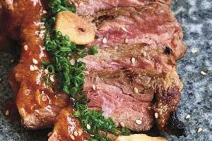 Recipe: Sirloin steak in miso, tobanjan chilli and garlic sauce