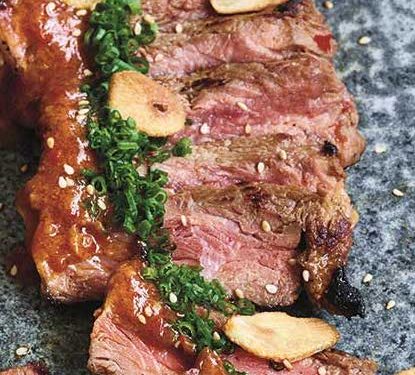 Recipe: Sirloin steak in miso, tobanjan chilli and garlic sauce